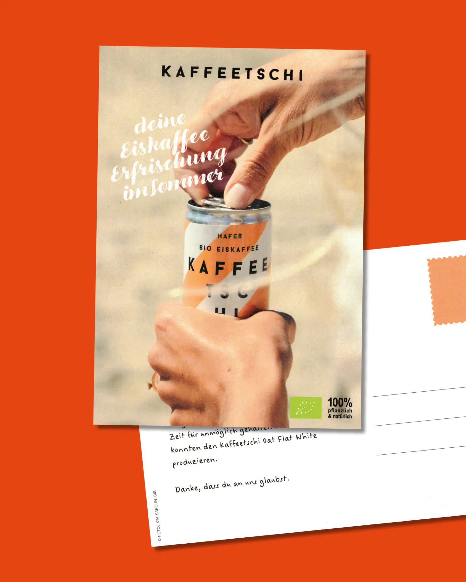 Postcard for cold brew coffee advertisement