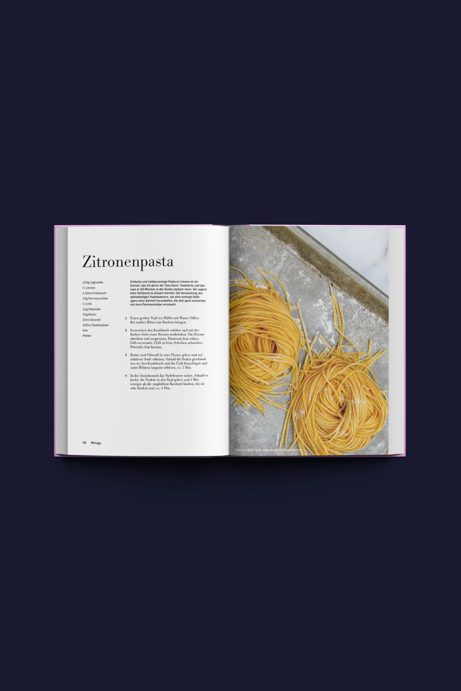 Page of a cookbook